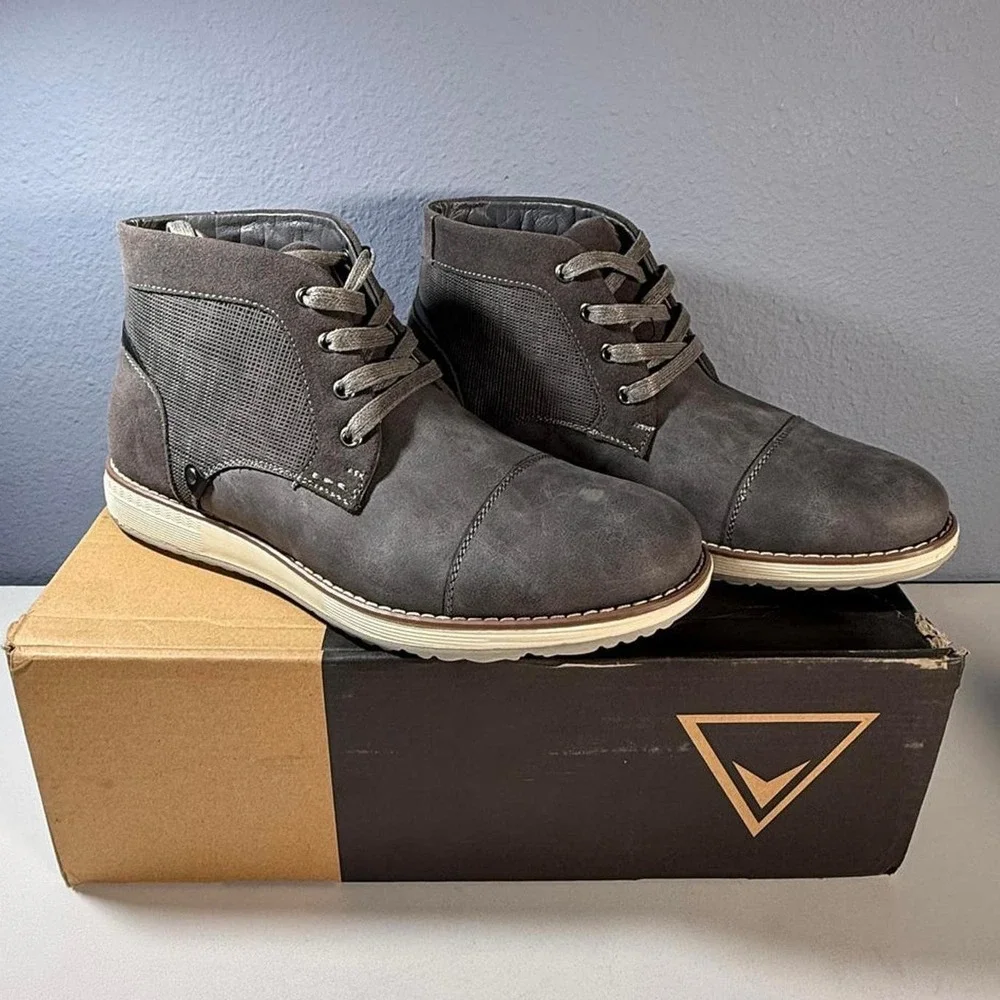 Vance‎ Co Men's Austin Grey Cap Toe Boot 8.5